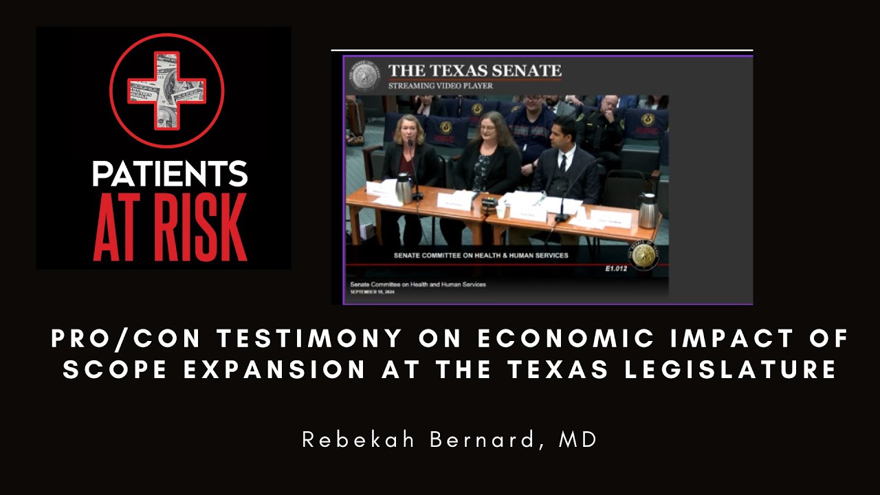 Texas Legislature testimony: Economic impact of NP independence