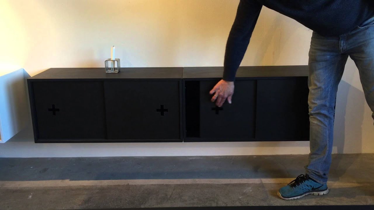 Plusminus Storage Black MDF