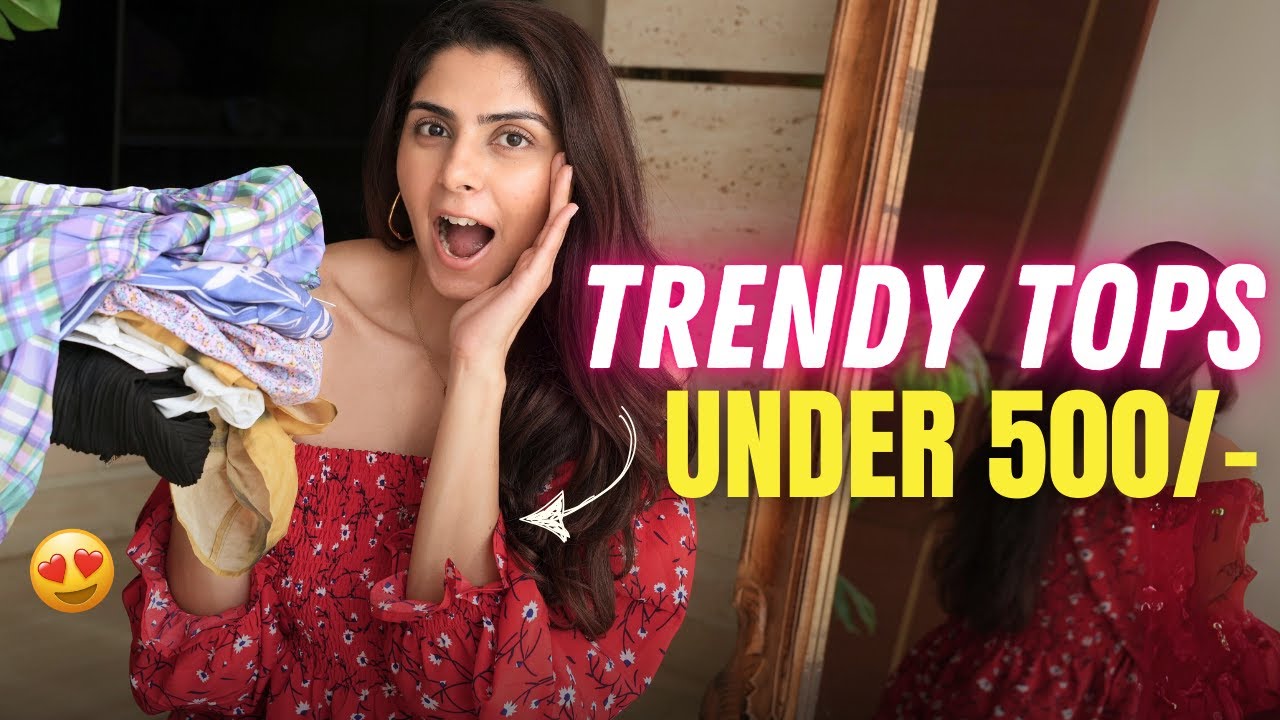 UNDER 500 MYNTRA HAUL! 😱💰  | *Trendy Summer Tops*