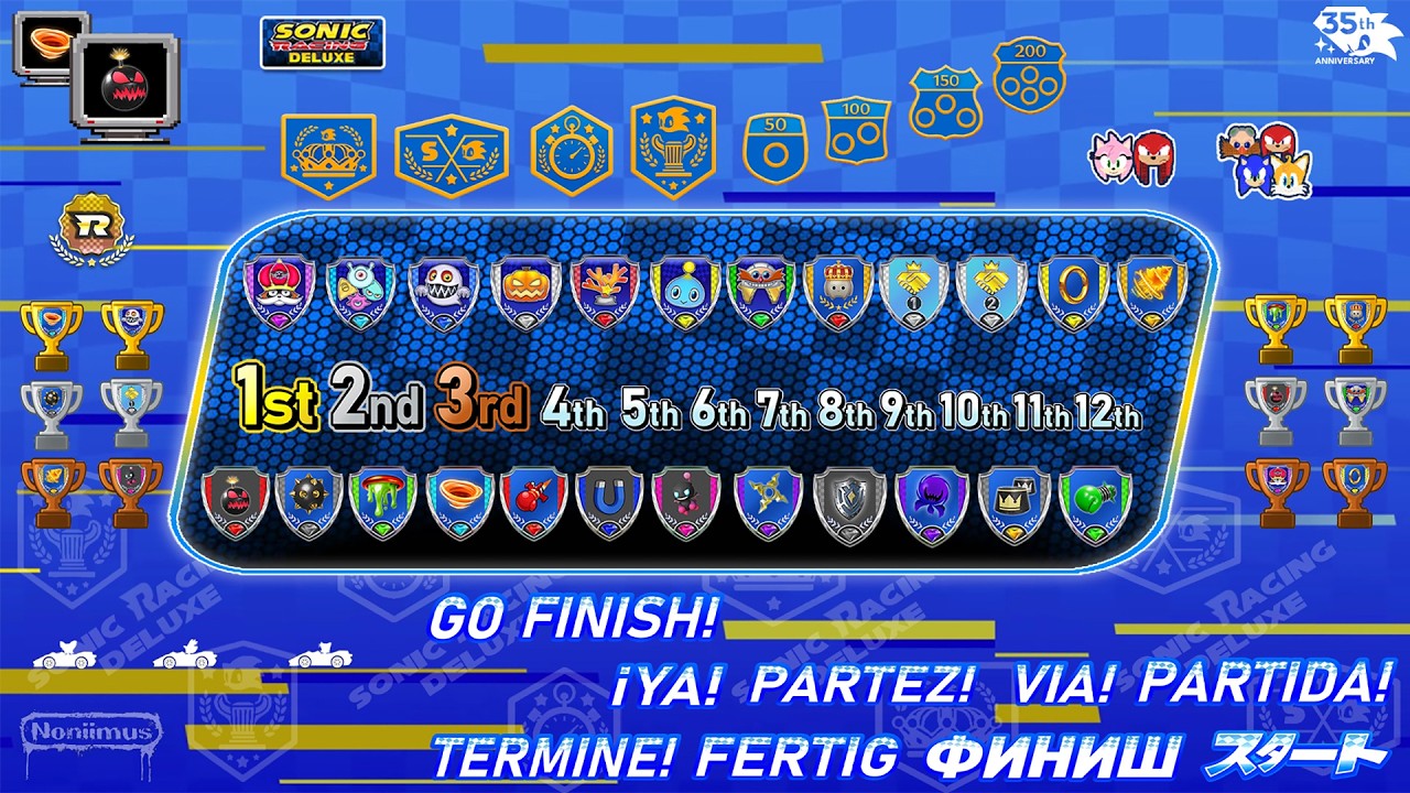 Sonic Racing Deluxe Custom Menu/UI for MK8D