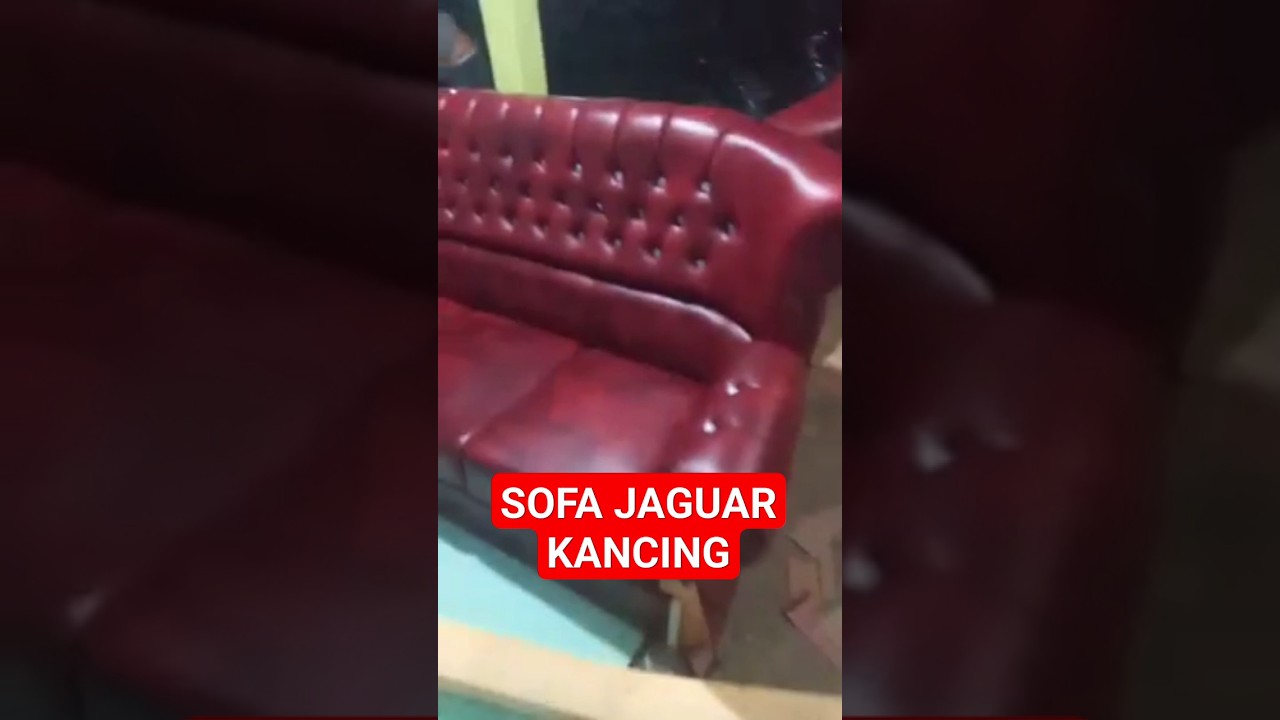 SOFA JAGUAR KANCING JUMBO WARNA MAROON
