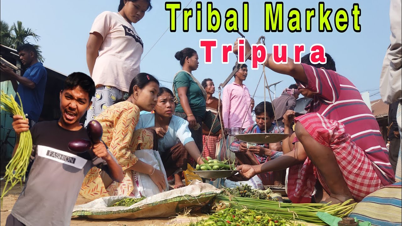 Tribal Market at Tripura || Exploring Village market of Tripura || Bought Organic Vegetables
