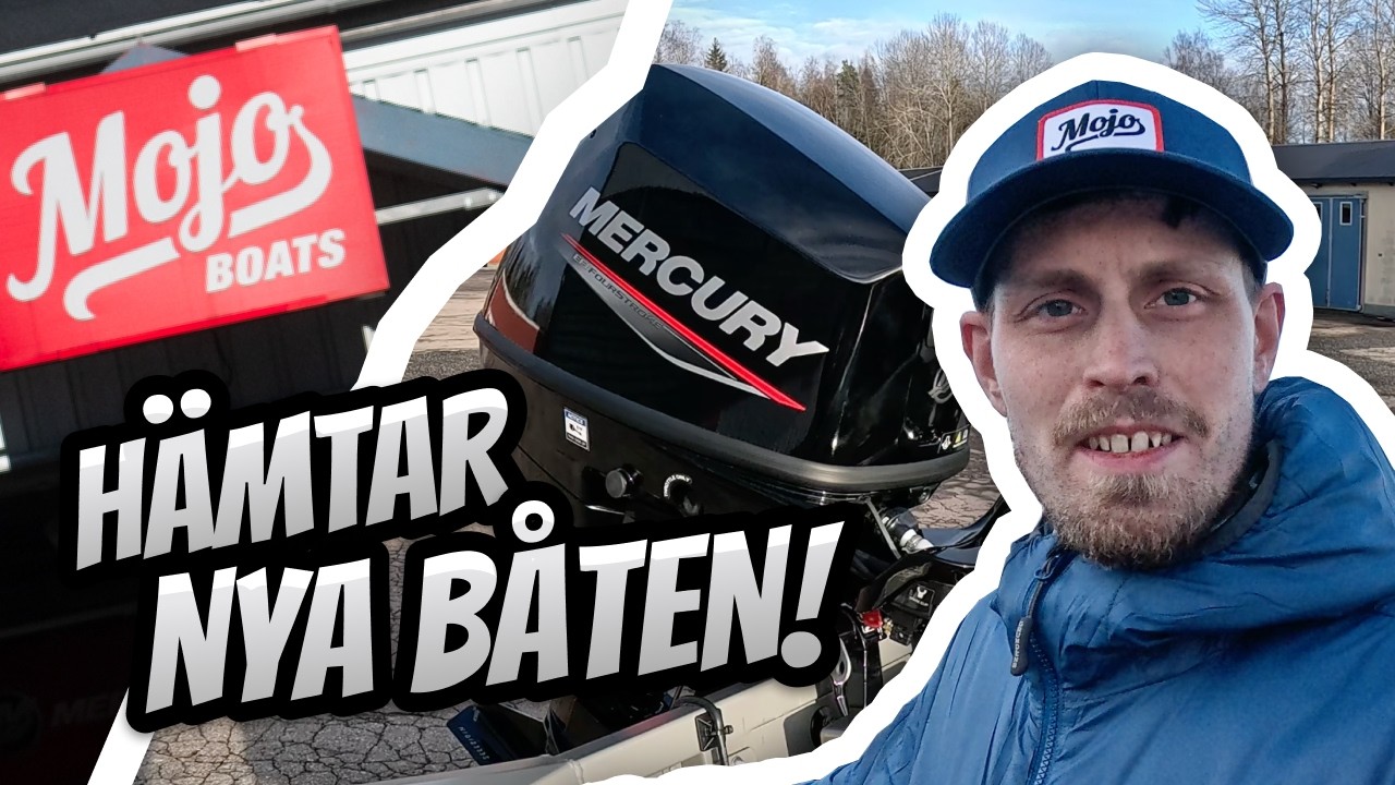 Äntligen hämtar jag min nya sportfiskebåt hos Mojoboats!