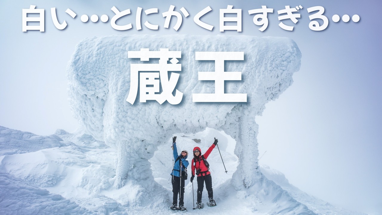 【蔵王の樹氷】輝く白さ！驚きのモコモコ感！これが世界のZao Snow monstersか！