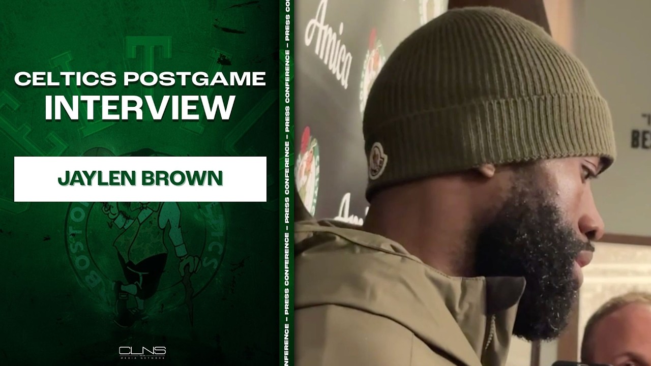 Jaylen Brown REACTS to Jayson Tatum's First Game of the Season | Postgame Interview