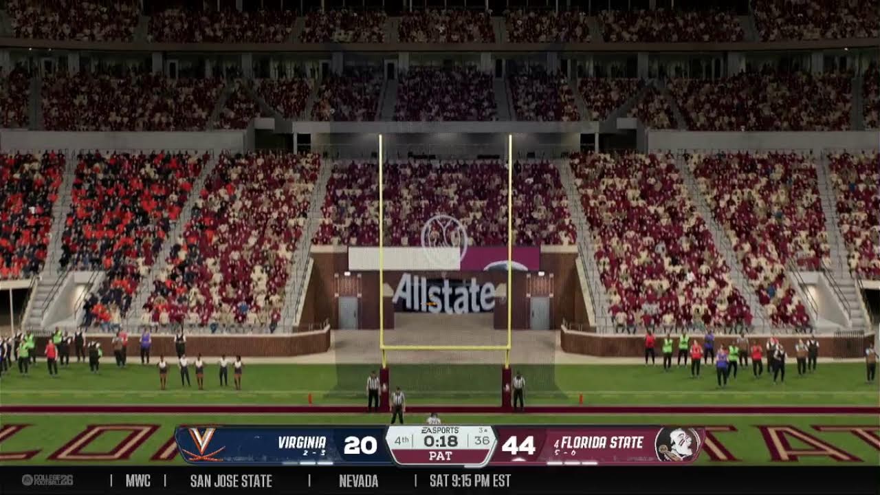 Florida State Dynasty vs Virginia CFB 26!