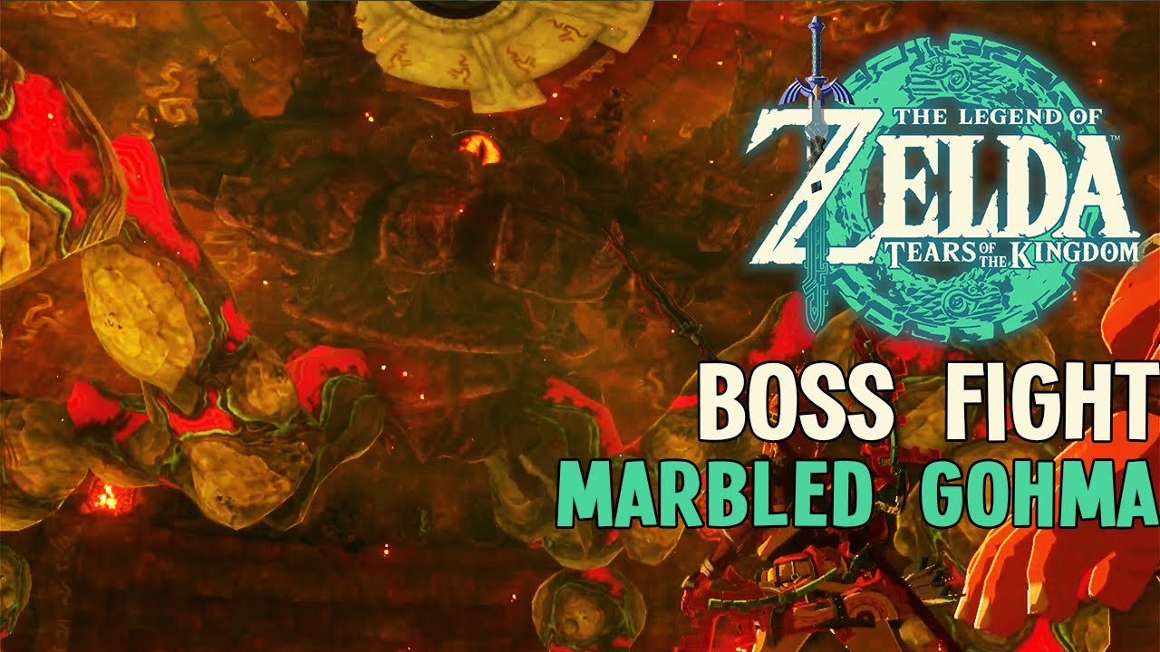 Marbled Gohma - Scourge of the Fire Temple Full Fight and Cutscene [TOTK]