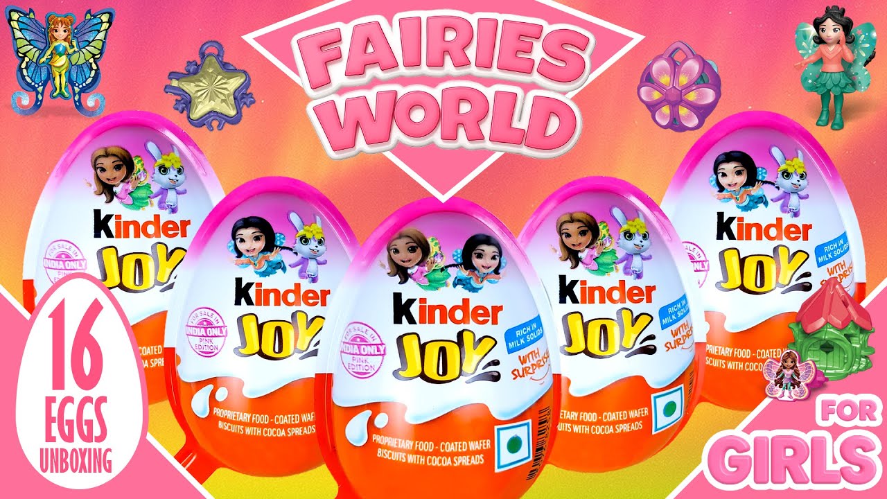 The Secret Kinder Joy Fairy World Toys for Girls Unboxing