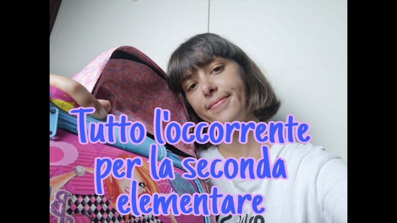 BACK TO SCHOOL!! Tutto l'occorrente per la SECONDA ELEMENTARE //Caterina Becherucci