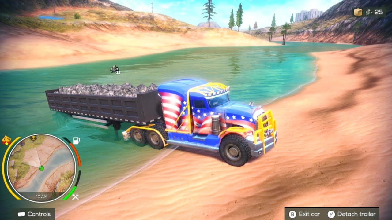 Maximus truck Loading Rocks For Delivery | Off The Road Unleashed Nintendo Switch Gameplay HD