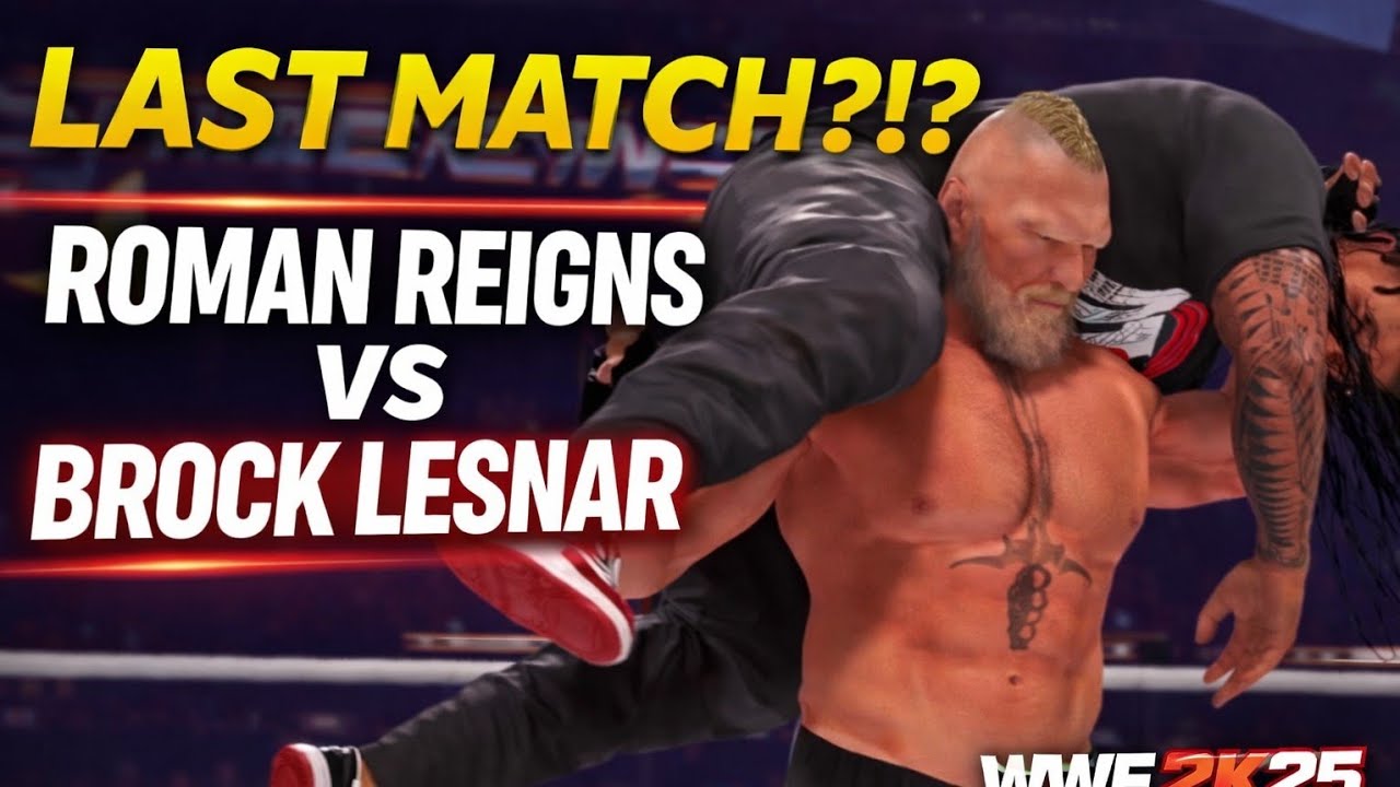 Это был их ПОСЛЕДНИЙ МАТЧ?! 😳 Роман Рейнс против Брока Леснара | WWE 2K25 Mobile