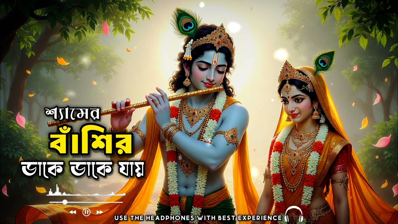 শ্যামের বাঁশির ডাকে ডাকে যায় 🌼✨️| Radhanam prem katha lyrics song 