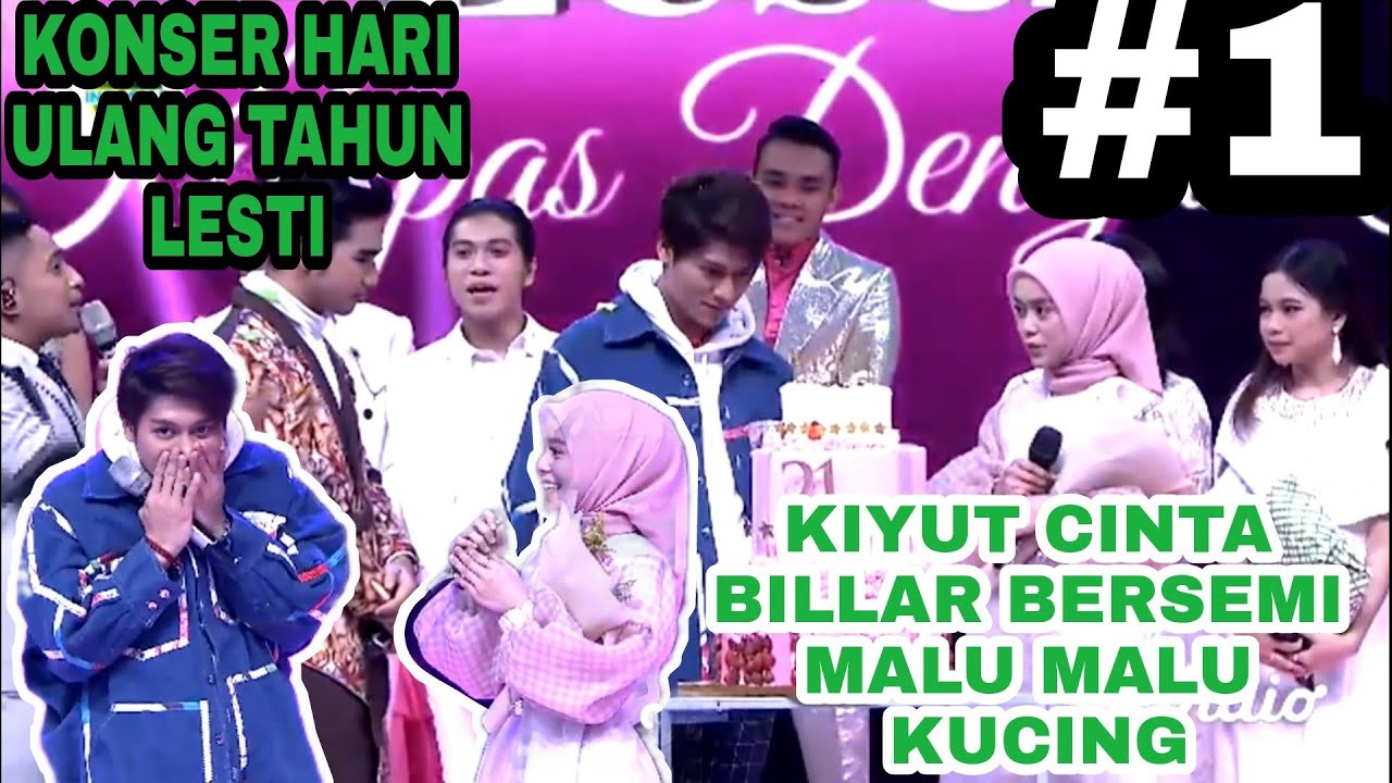 Konser ulang tahun lesti cinta rizky billar mulai bersemi salah tingkah kalo deket DD aww kiyuuut
