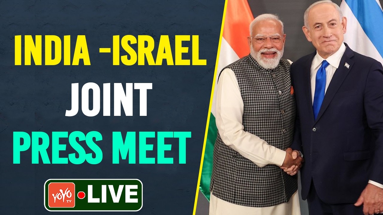 LIVE: PM Modi, PM Benjamin Netanyahu Joint Press Meet | India Israel Relations | YOYO TV