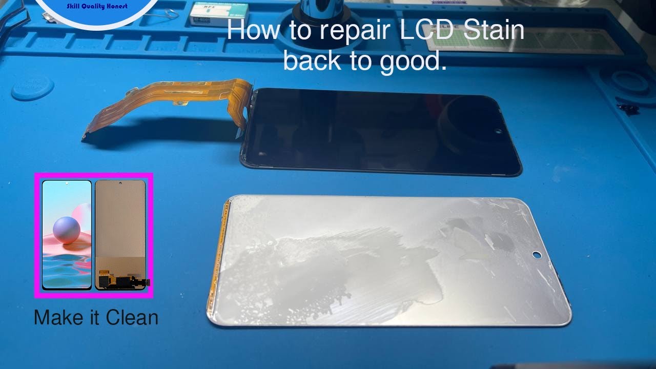 How to repair LCD stain back to good.