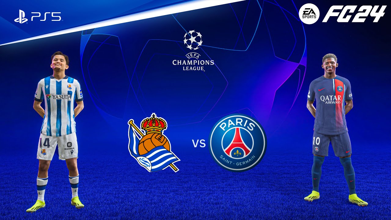 FC 24 - Real Sociedad vs PSG | UEFA Champions League Round 16 Full Match | PS5&trade; [4K60]