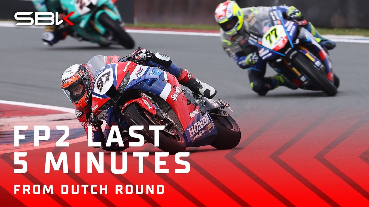 Last 5 minutes of a rainy FP2 at Assen 🌂 | 2024 #DutchWorldSBK 🇳🇱