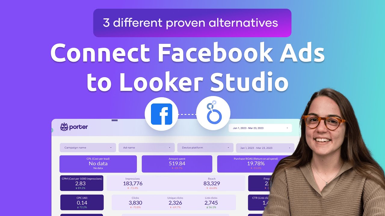 Как подключить рекламу Facebook к Looker Studio (2024)