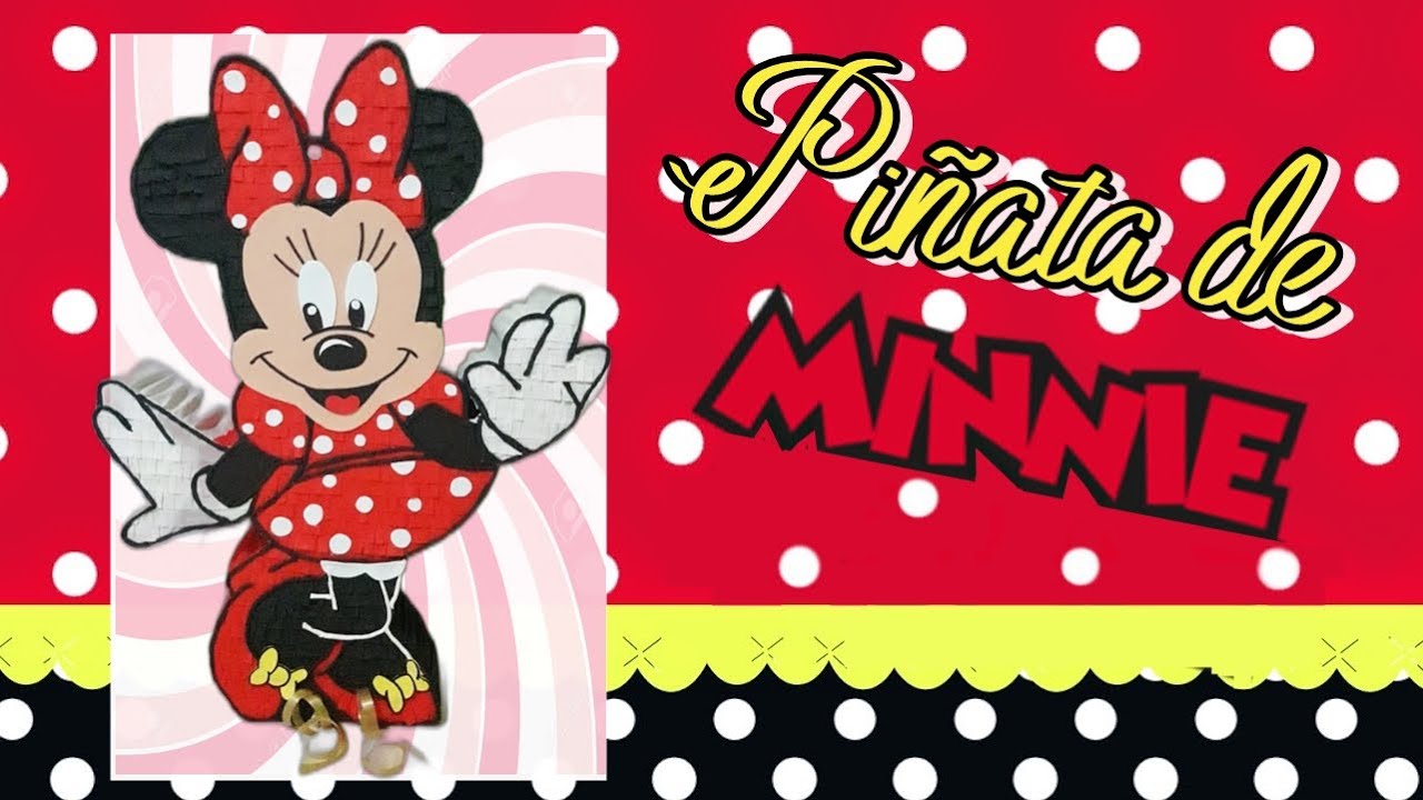 Piñata de Minnie Mouse cuerpo entero