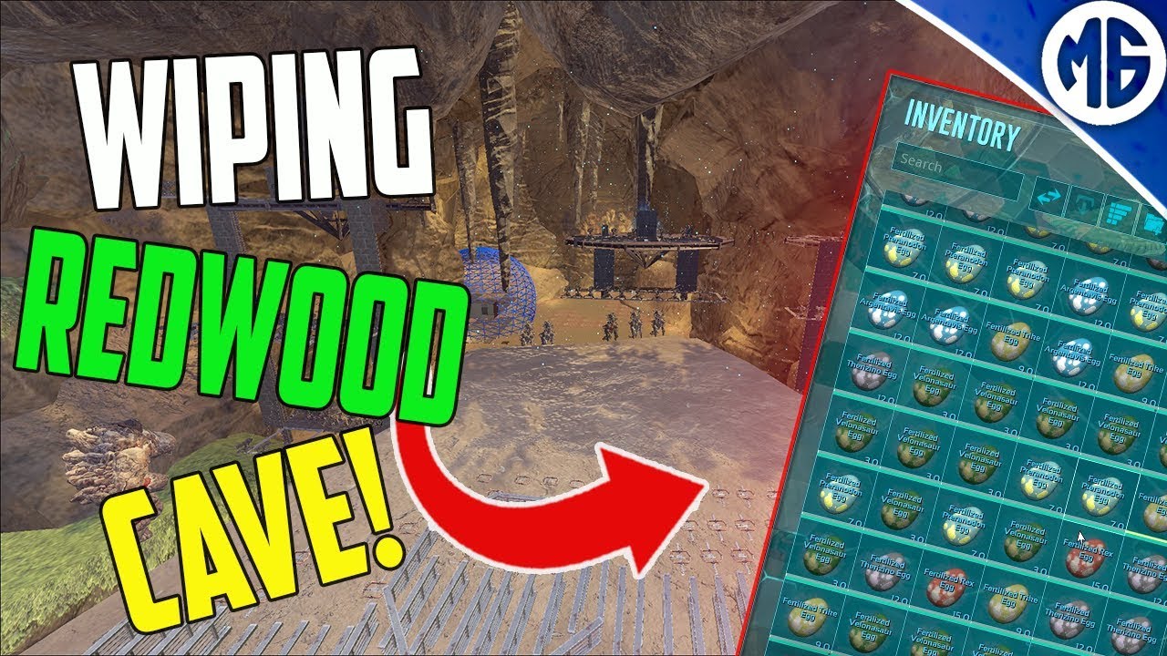 WIPING REDWOOD CAVE JUICY LOOT! 4 Man PvP Servers - Ark: Survival Evolved