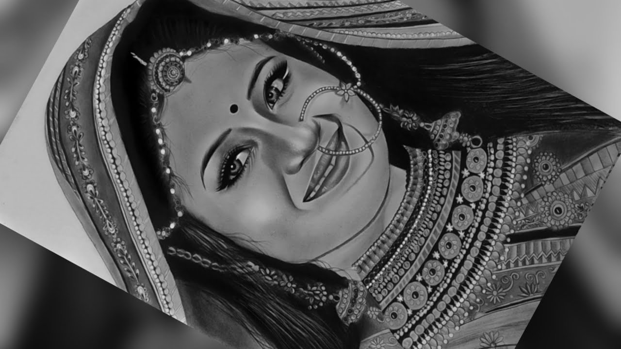 how to draw jodha (paridhisharma) sketch || step by step drawing of jodha|| jodha sketch
