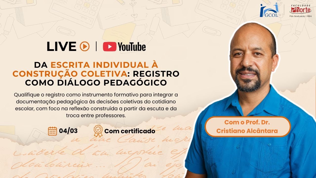 Da escrita individual à construção coletiva: registro como diálogo pedagógico I Cristiano Alcântara