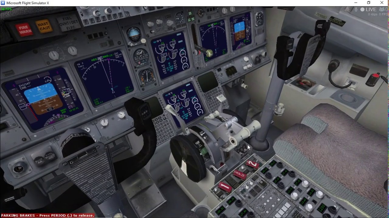 Default Boeing 737 -800 from Cold to Up and Running (FSX)