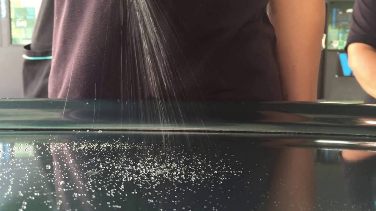 Collinite 915 water beading test 1- WET MY CAR Wash & Wax