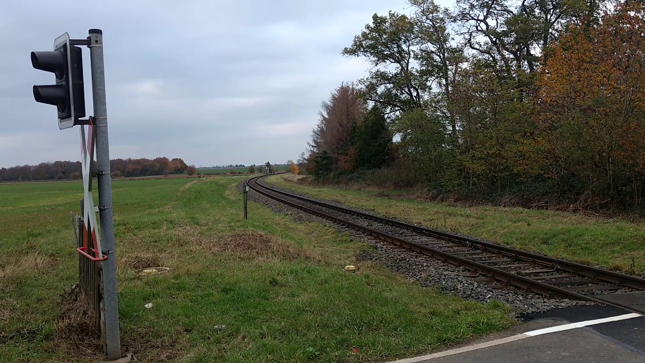BÜ Bahnübergang Locher Weg Oberdrees Voreifelbahn level crossing Germany Nebenbahn Kleinbahn