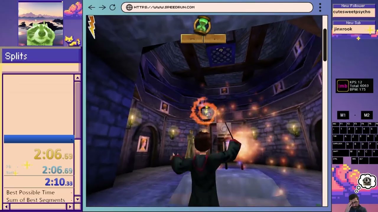 HP2PC Speedrun Rictusempra 100% 4m 06s 640ms