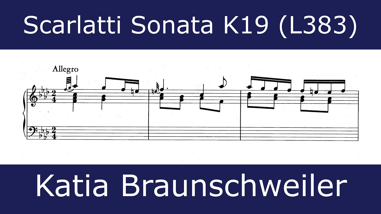 The beauty of Scarlatti - Sonata in F minor K19 (Katia Braunschweiler)