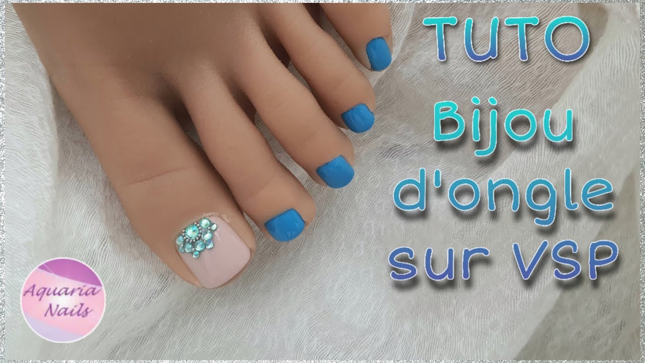 TUTO Bijou d'ongle sur vernis semi permanent