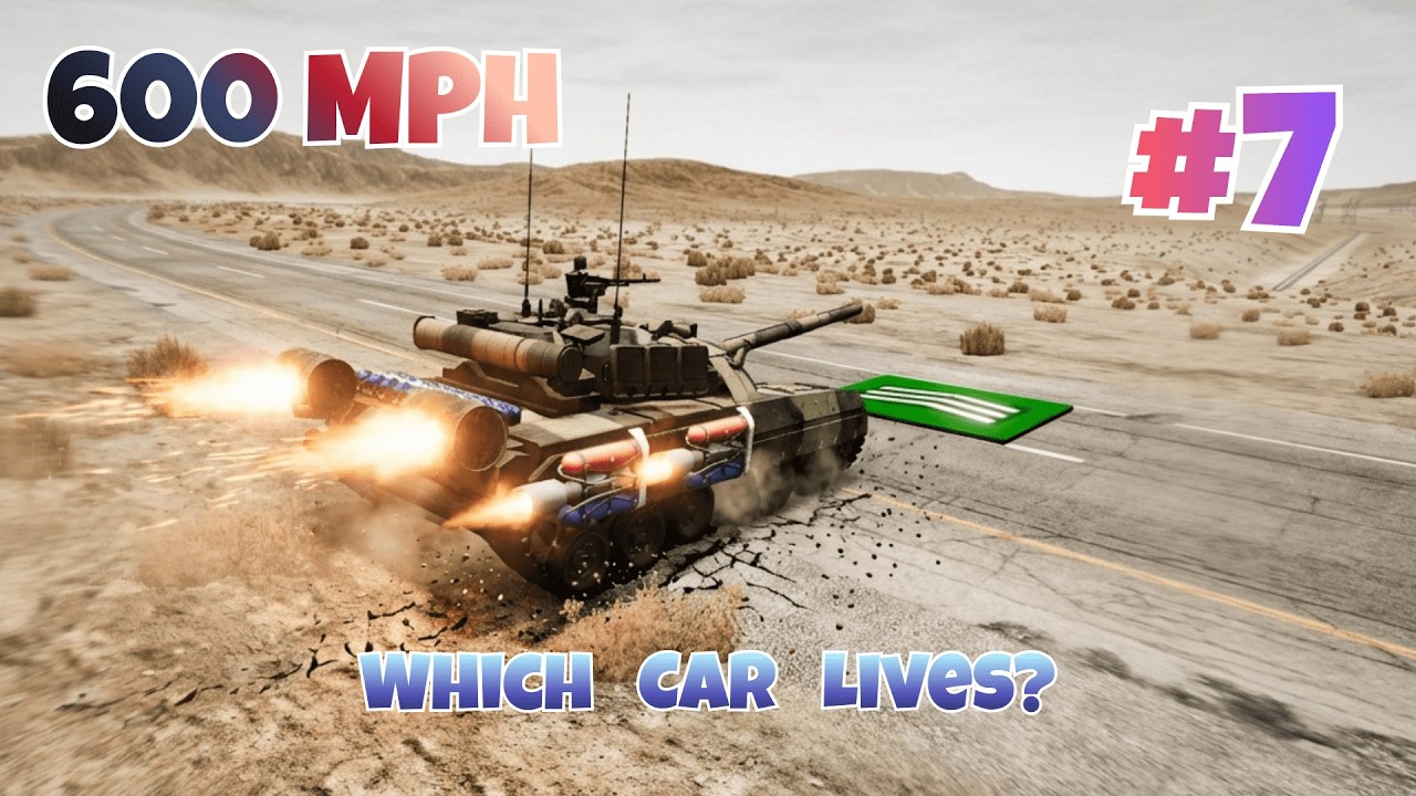 When Cars Hit 600 MPH Instantly — 600 MPH Acceleration — Who Survives?