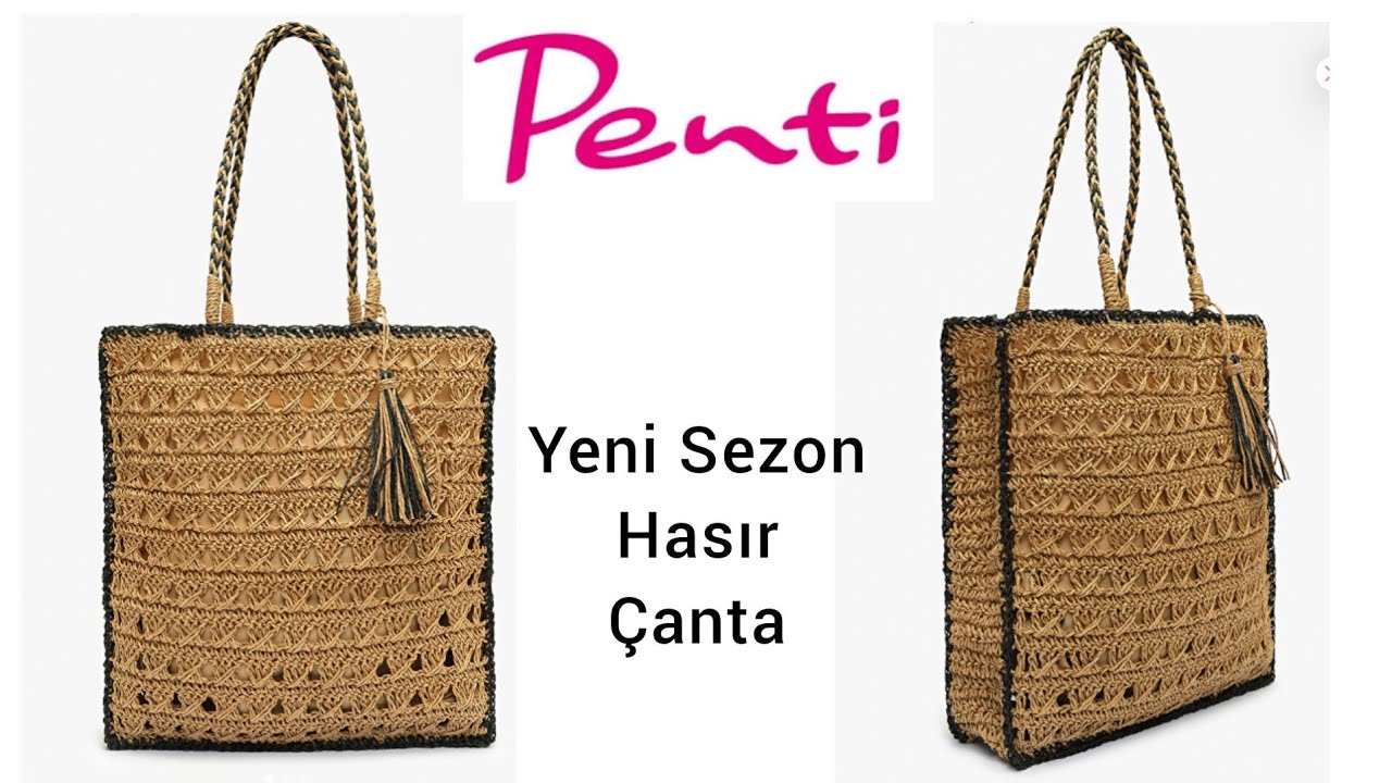 PENTİ NATUREL HASIR ÇANTA YAPIMI
