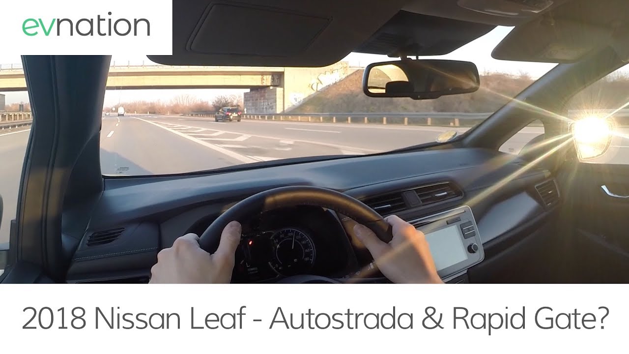 Test 2018 Nissan Leaf 40kWh - test na autostradzie & rapid gate?