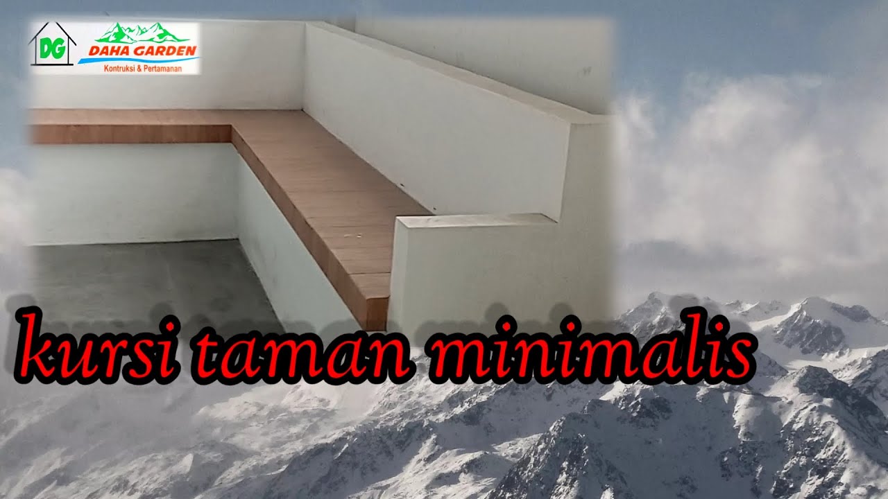 cara membuat kursi taman minimalis menggunakan bata ringan