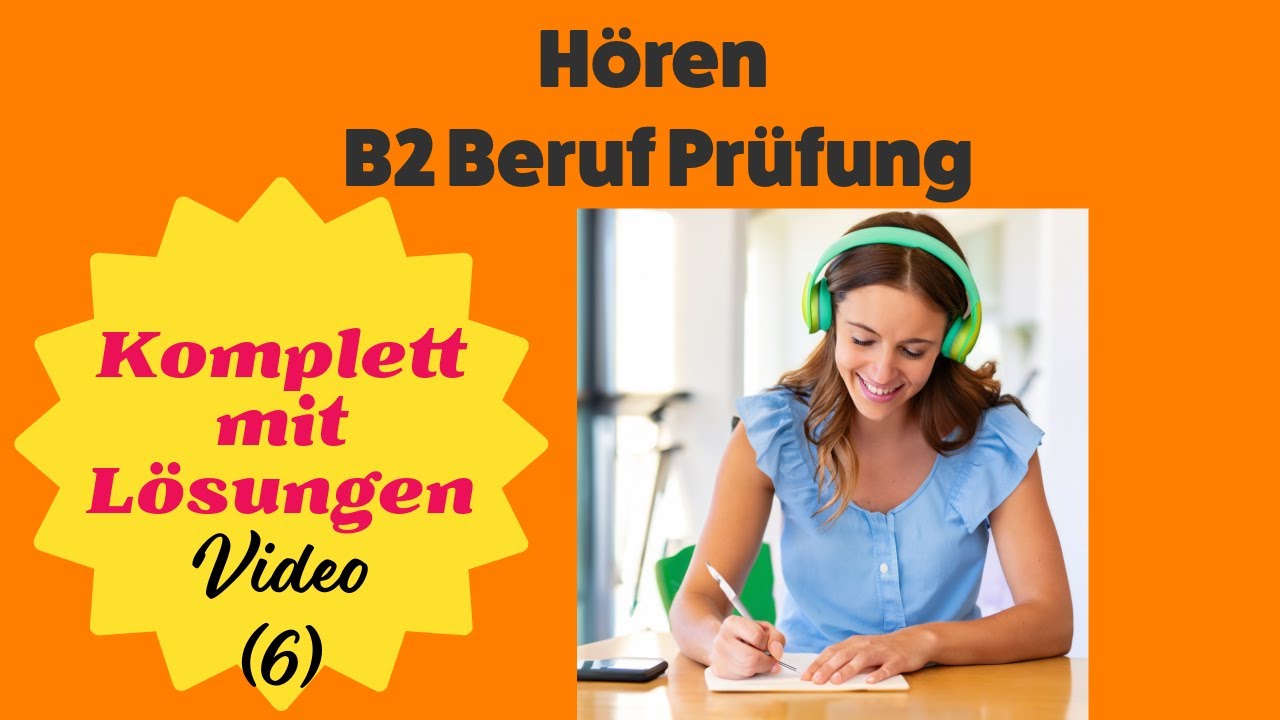 B2 Beruf TELC Prüfung Hören leicht bestehen