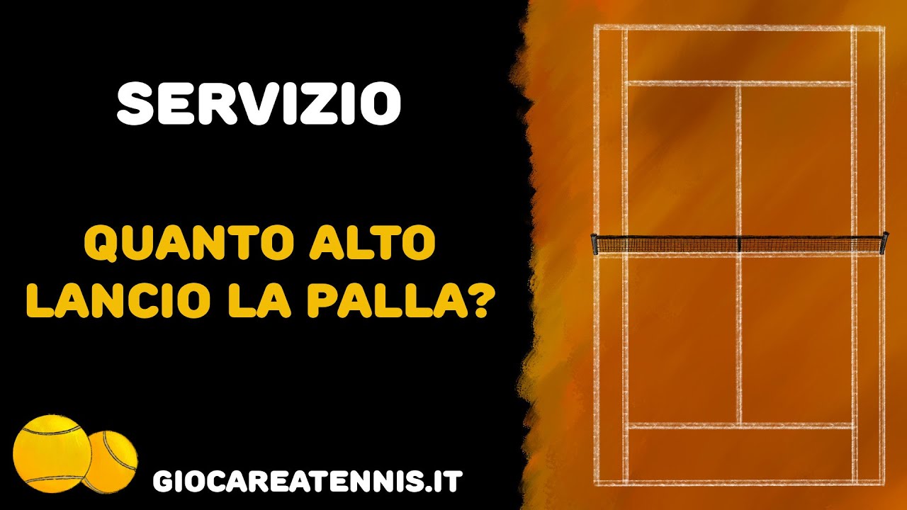 Servizio, quanto alto lancio la palla?