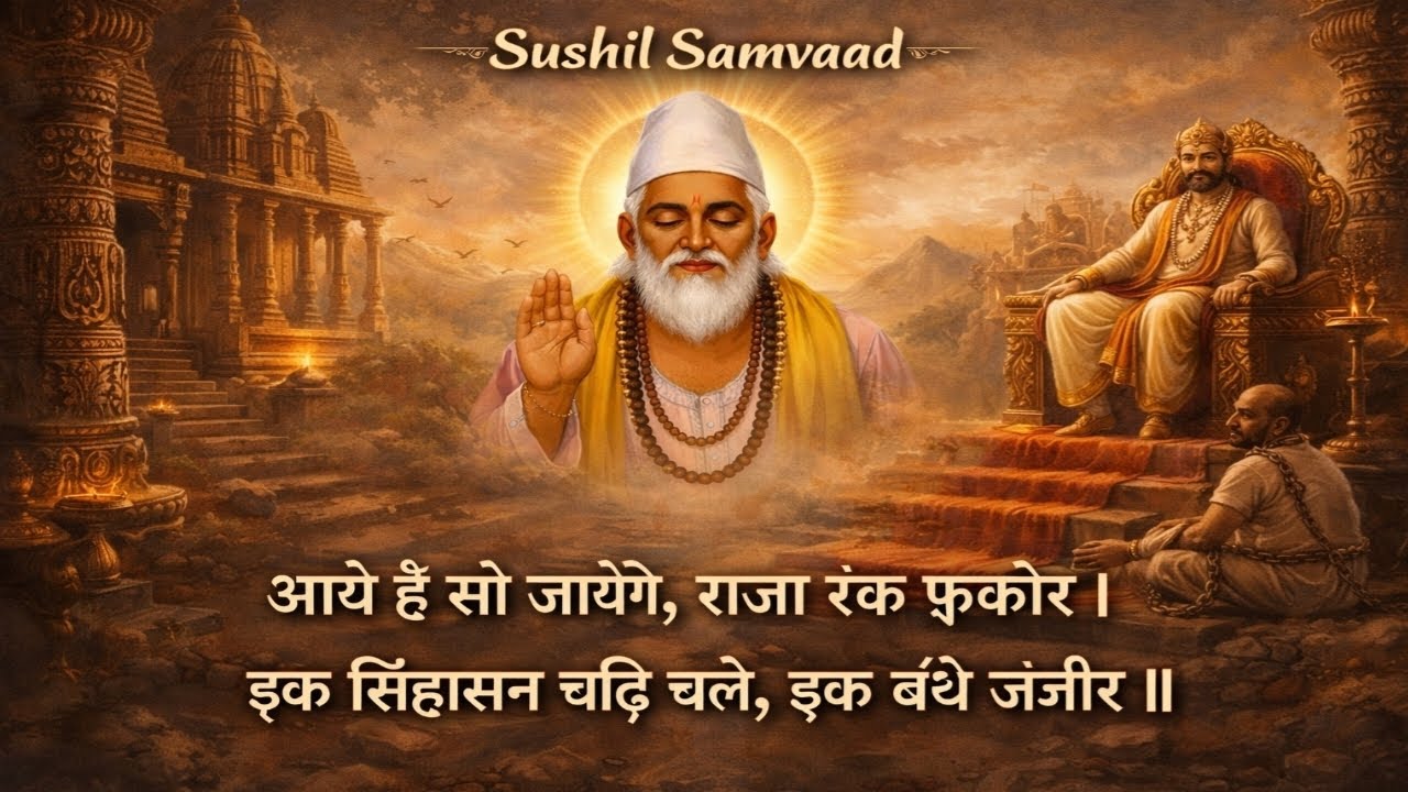 आये हैं सो जायेंगे, राजा रंक फ़कीर । इक सिंहासन चढ़ि चले, इक बंधे जंजीर ।। Sushil Samvaad