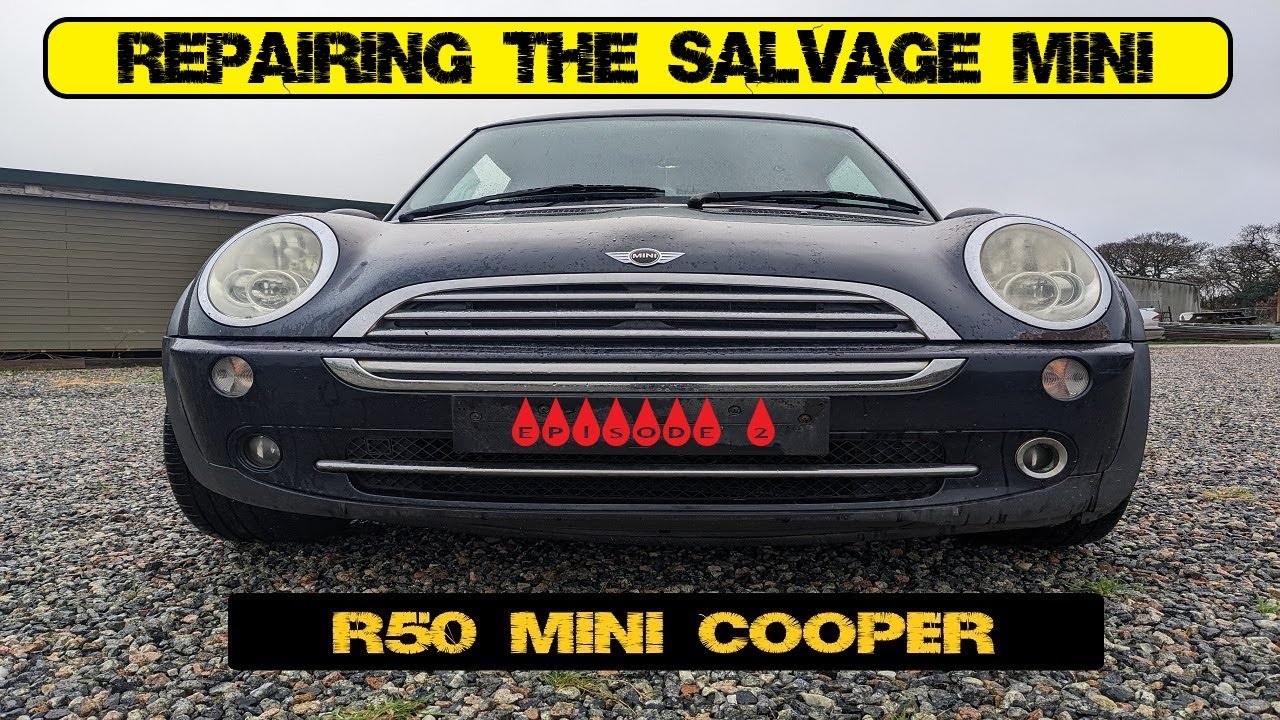 Repairing The Crashed Damaged £200 Salvage R50 Mini Cooper - PROJECT PEANUTS EP2  #minicooper