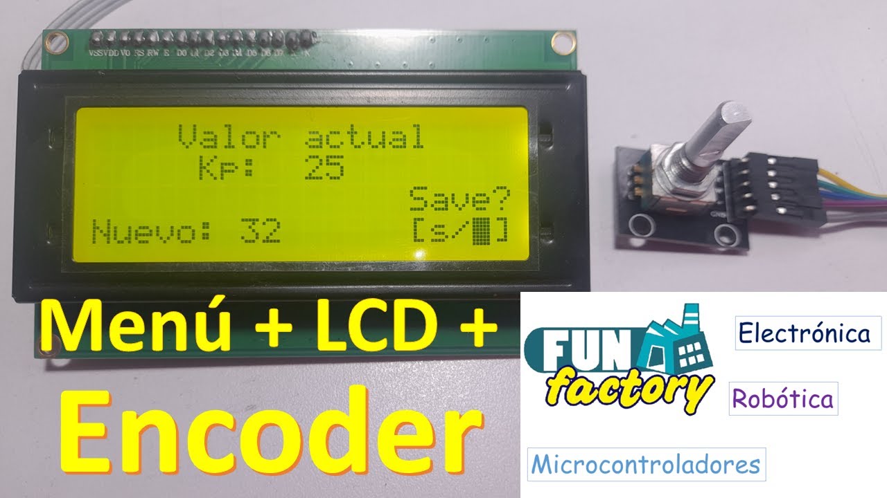 Menú con LCD 20X4 + encoder KY-040