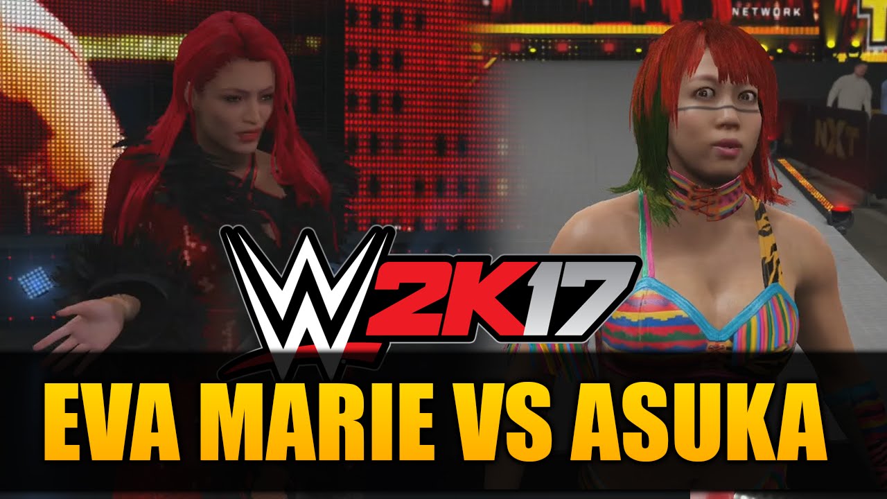 WWE 2K17 ASUKA VS EVA MARIE FULL WOMENS MATCH!
