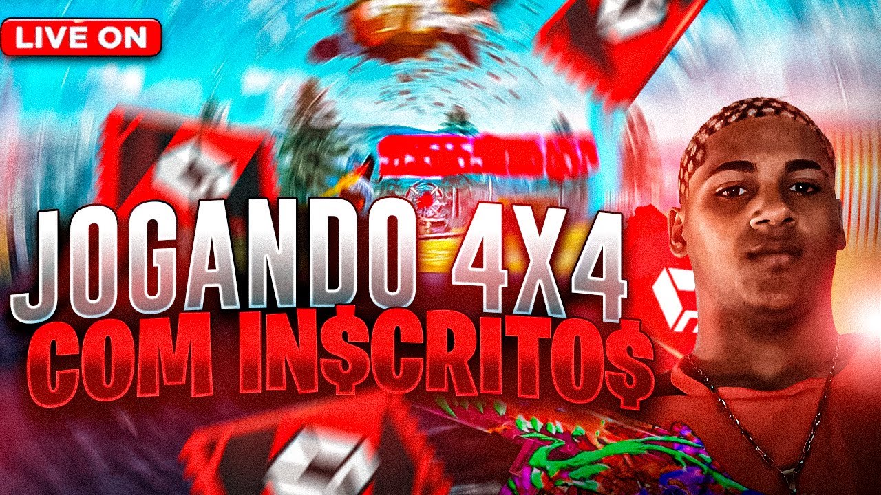 🔴 FREE FIRE - AO VIVO 🔴 JOGANDO AP VALOR ALTO 🔴 4X4 COM INSCRITOS 🔴 TWOKING AO VIVO 🔴 #10k