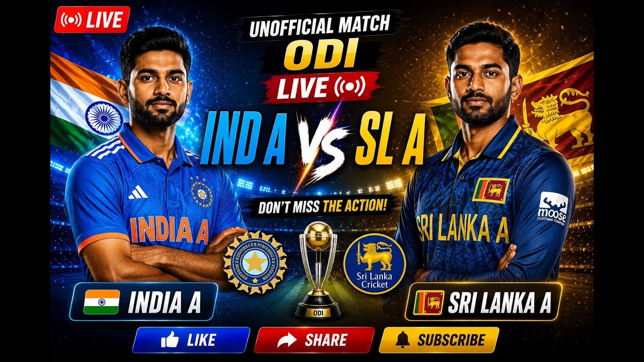 India A vs Srilanka A, 4th Unofficial ODI Live Score & Commentary #livestream