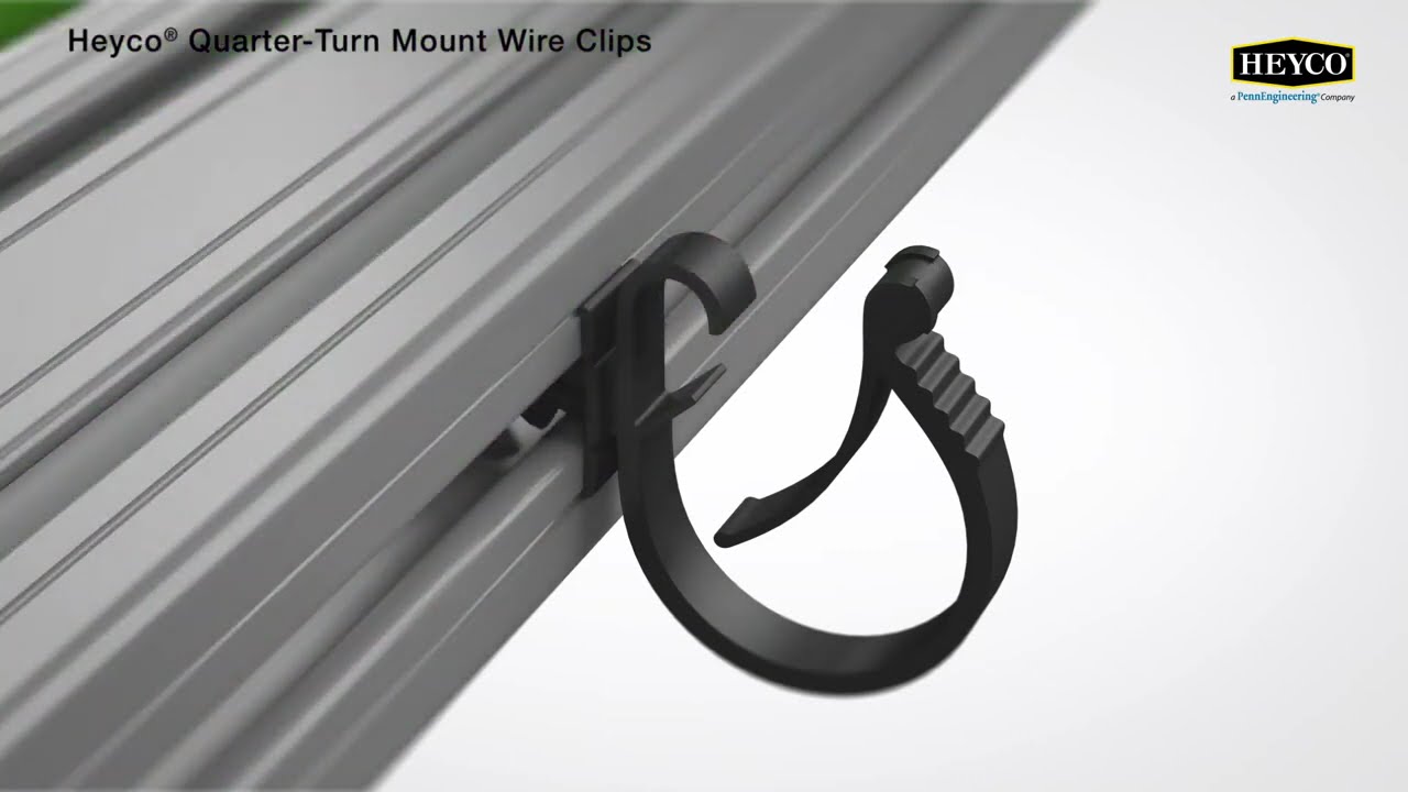 Heyco® Quarter-Turn Mount Wire Clips