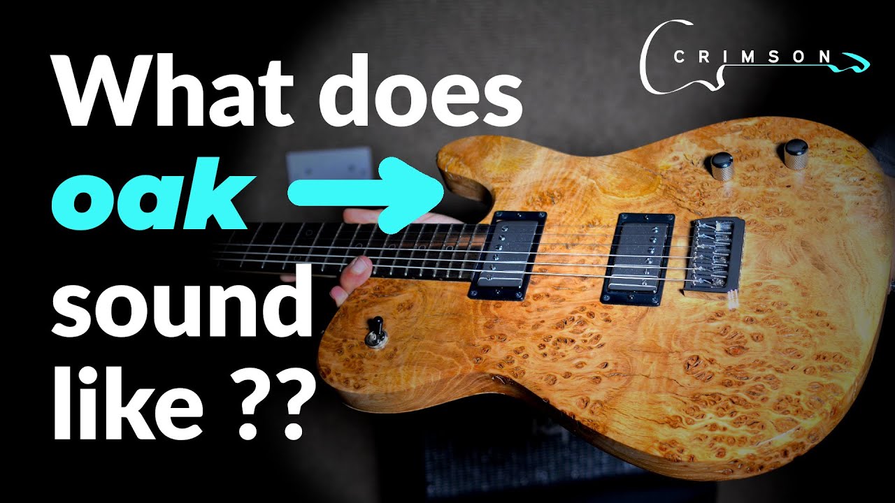 Crimson Raw Series Oak Burl Guitar: Made in England