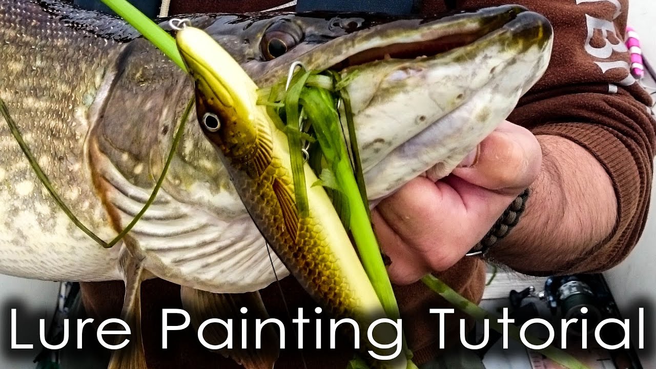Lure painting tutorial - Episode 1 - Camo Pike.