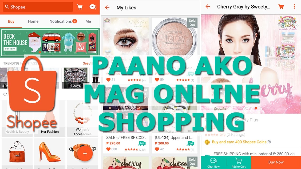 Shopee Demo 1: How to shop using Shopee PH App (Tagalog) | ChubbyChiniCatt