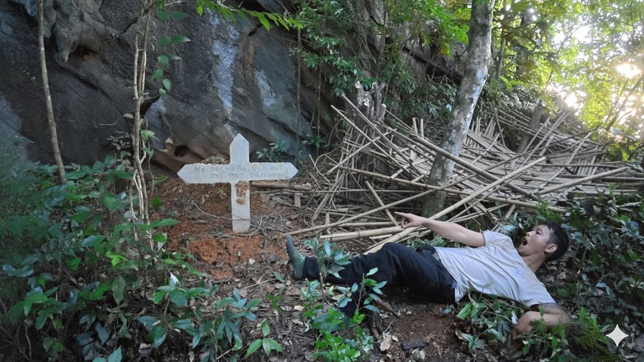 Tran Cong was scared when he discovered an abandoned grave in the land where he was living.