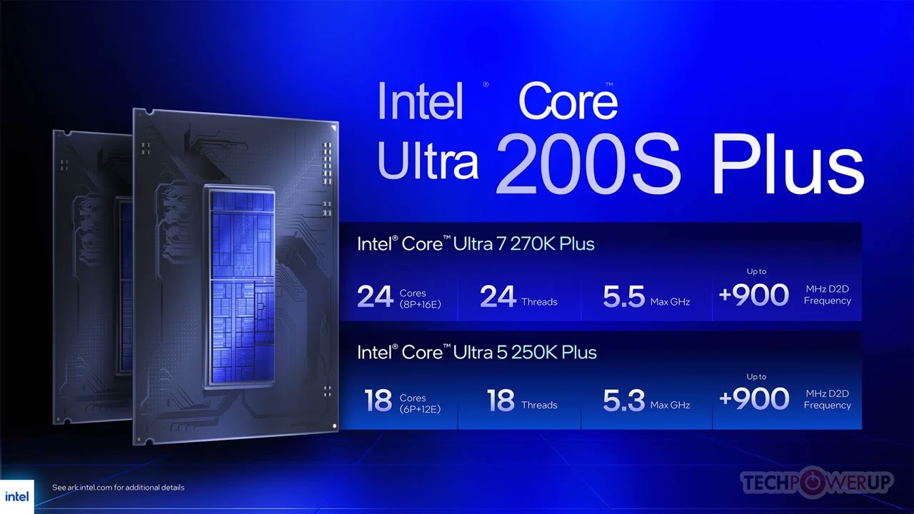 Intel Launches Arrow Lake Refresh Core Ultra 5 250K Plus and Core Ultra 7 270K Plus, New Binary Opti